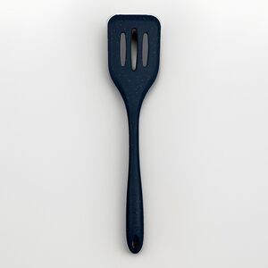Thyme & Table Silicone Slotted Turner Speckled Blue Kitchen Spatula
